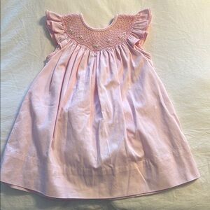 Pink Ruffled Kids Casual Dress